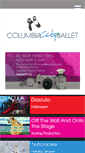 Mobile Screenshot of columbiacityballet.com